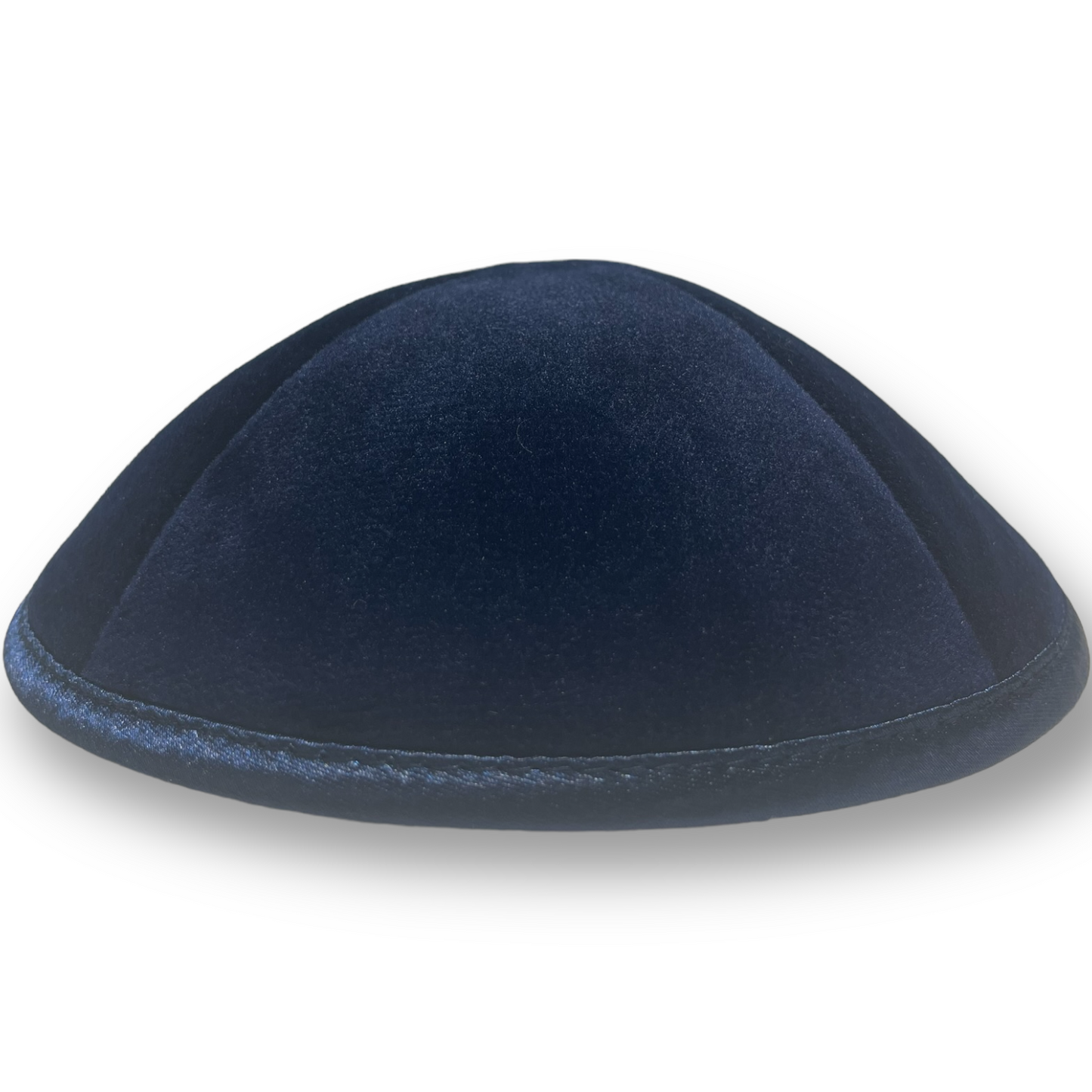 Rich velvet 19cm kippah with hair clip